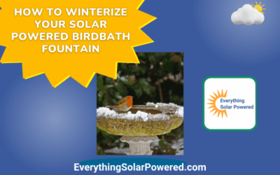 How to Winterize Your Solar-Powered Birdbath Fountain